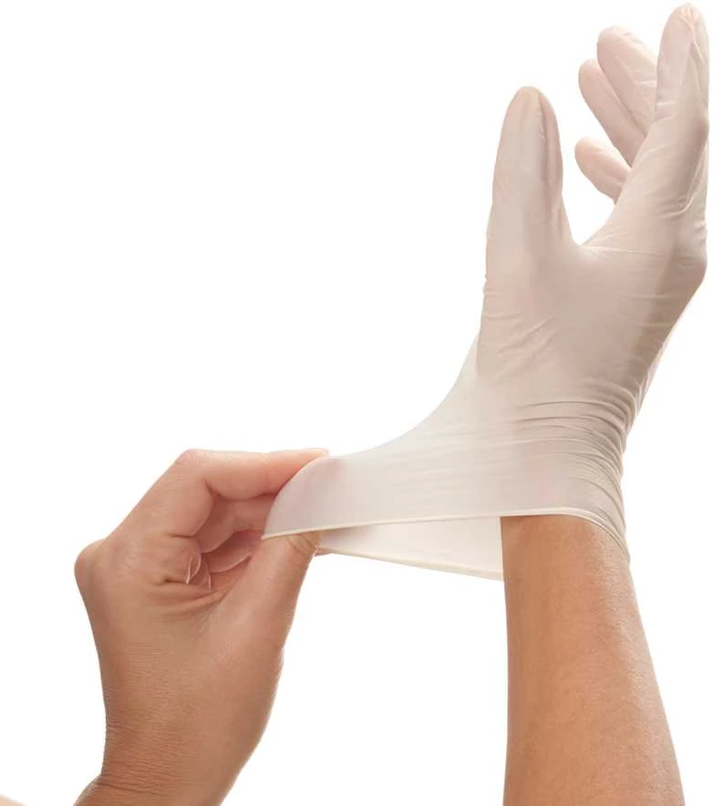 VILEDA Natural Latex natūralaus latekso pirštinės, S/M dydis, 10 vnt.