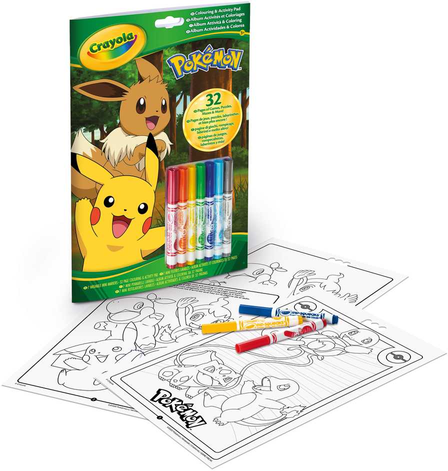 Crayola, Inc. CRAYOLA POKEMON Spalvų ir veiklos rinkinys
