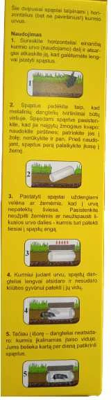 CREDO Spąstai kurmiams, plastikiniai tuneliai