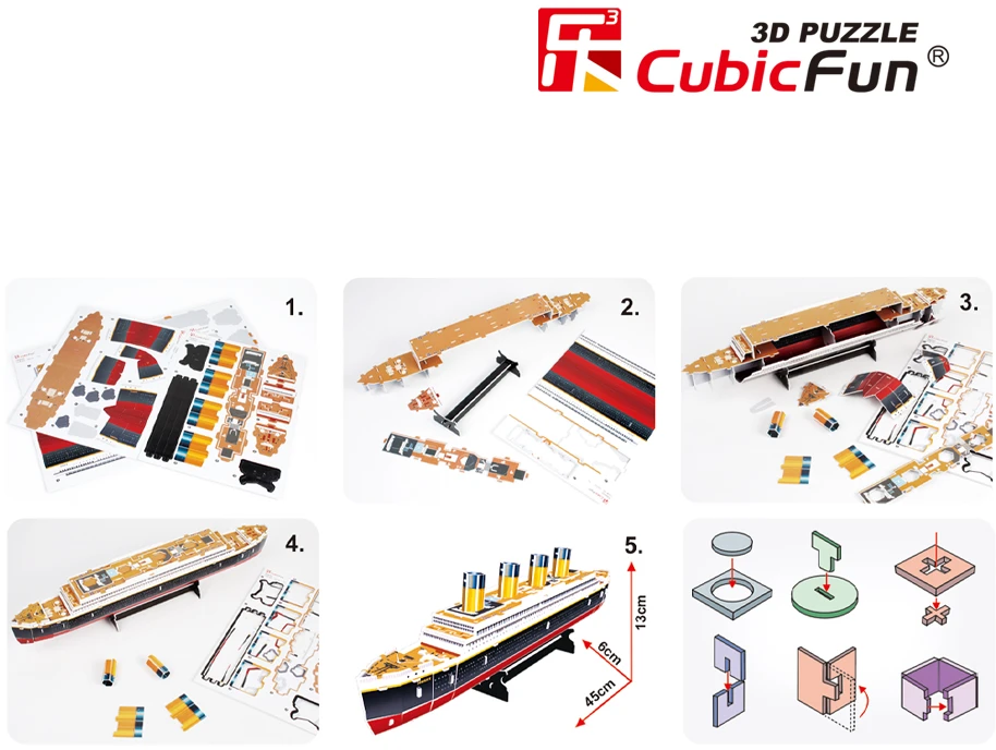 CUBICFUN 3D dėlionė „Titanikas"