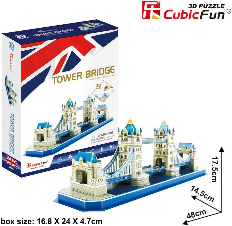 CUBICFUN3D dėlionė „Tauerio tiltas“