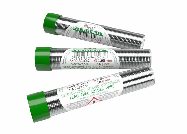 Lydmetalis tūbelėje Cynel LC99.3 SW26 14g/1mm - be švino
