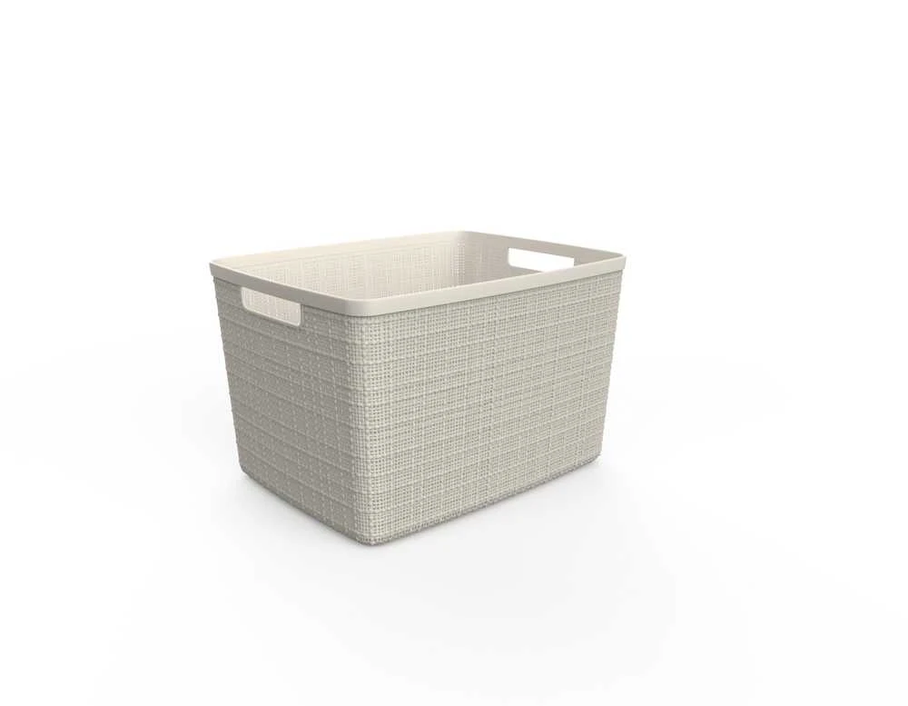 Daiktadėžė Curver, 20 l, kreminė/smėlio/smėlio spalvos, 36,2 x 28,2 x 23 cm