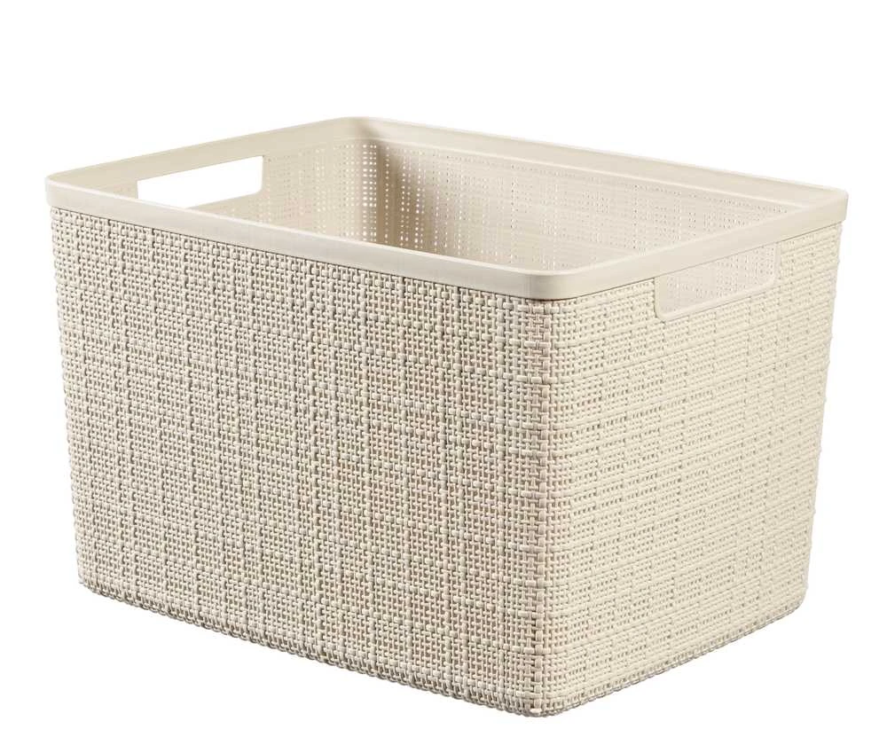 Daiktadėžė Curver, 20 l, kreminė/smėlio/smėlio spalvos, 36,2 x 28,2 x 23 cm