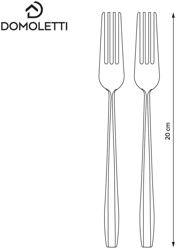 Domoletti HANGER 2 PCS TABLE FORK SONIA