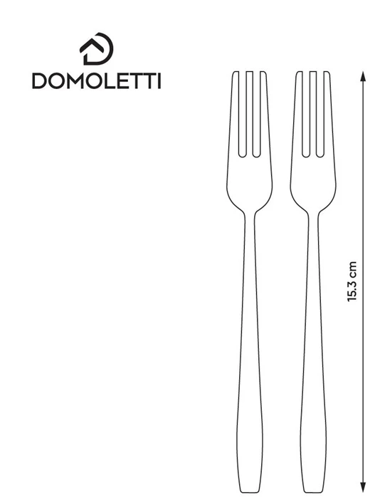 Domoletti HANGER 2 PCS CAKE FORK WIND