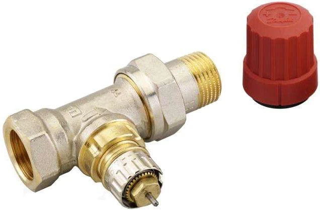 Danfoss Beccc vožtuvas, tiesus/termostatinis, šildymo sistemoms, 1/2 colio – išorinis sriegis, 1/2 colio – vidinis sriegis