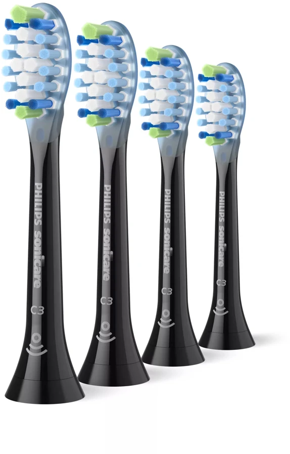 4 dalių šepetėlių galvučių pakuotė Philips Sonicare Premium Plaque Defence HX9044/88