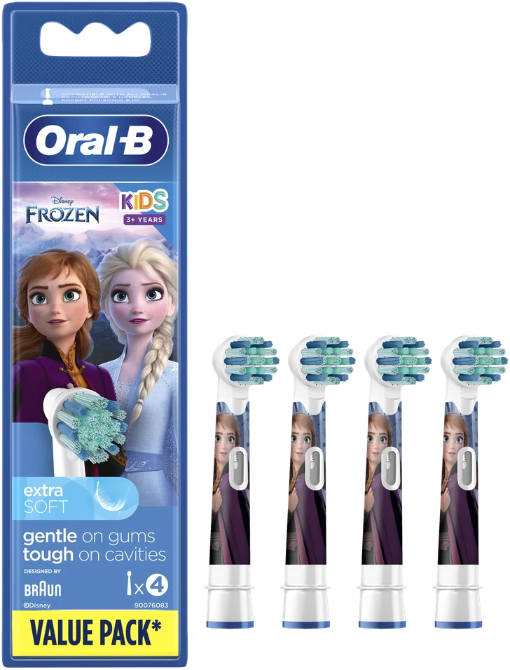 Dantų šepetėlis Braun Oral-B Kids Frozen II elektrinio dantų šepetėlio antgaliai EB10S-4 (4 vnt.)