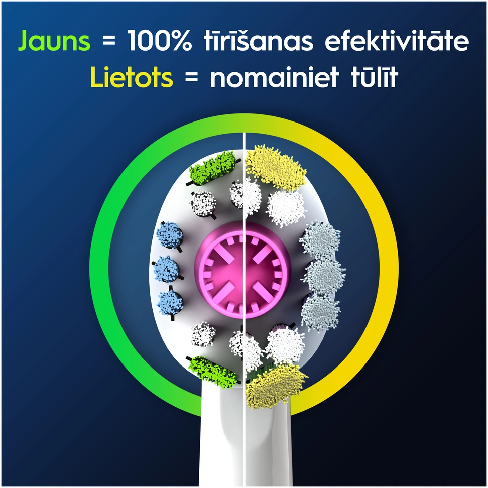 Braun Dantų šepetėlio galvutės Oral-B EB18pRX 3D, 2 vnt.