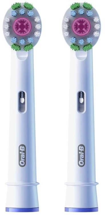 Dantų šepetėlis Elektrinio dantų šepetėlio galvutė Oral-B EB18-2 3D Baltas Pro, 2 vnt.