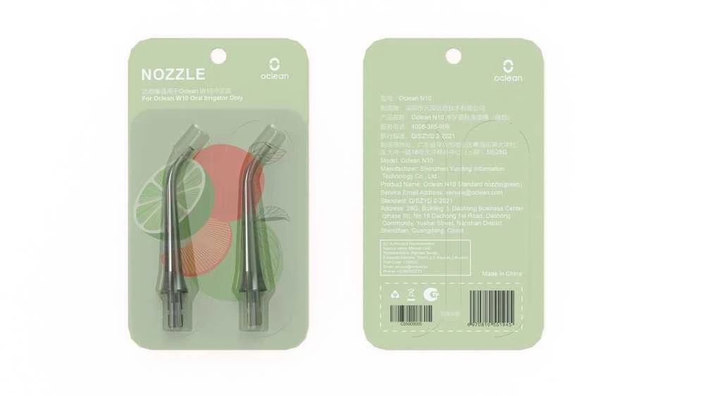 Oclean N10 nozzle žalias for W10