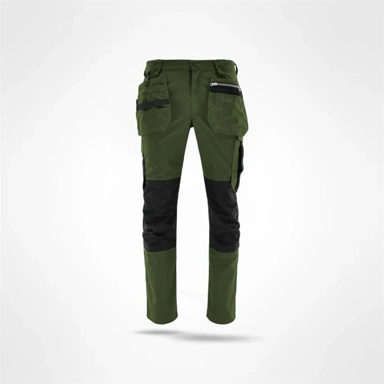Darbo kelnės Sara Workwear Comfort, žalia, XL dydis