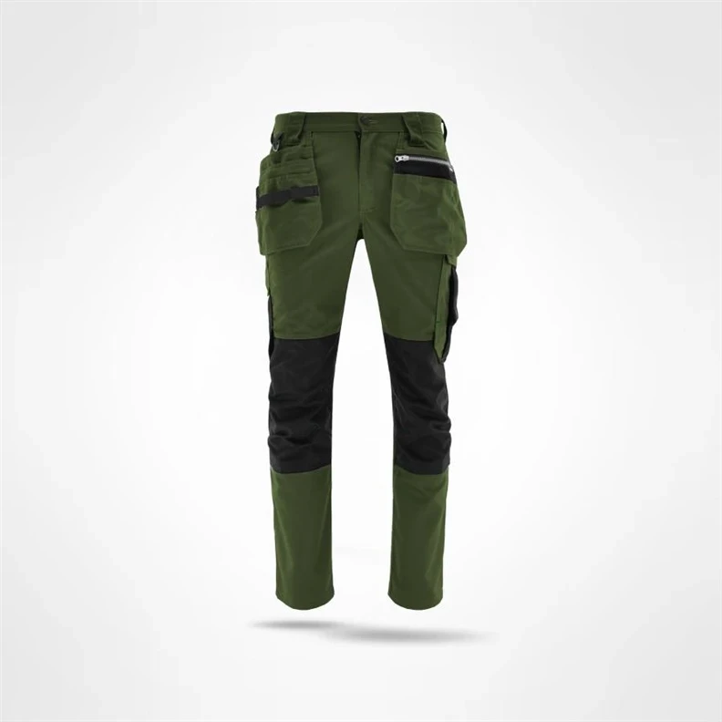 Darbo kelnės Sara Workwear Comfort, žalia, XL dydis
