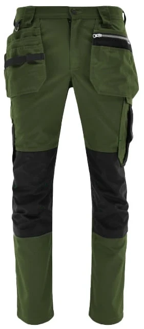 Darbo kelnės Sara Workwear Comfort, žalia, XL dydis
