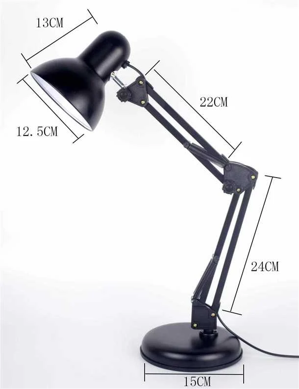 Okko Domoletti TABLE LIGHT ARIZONA E27 Juodas stalinis šviestuvas