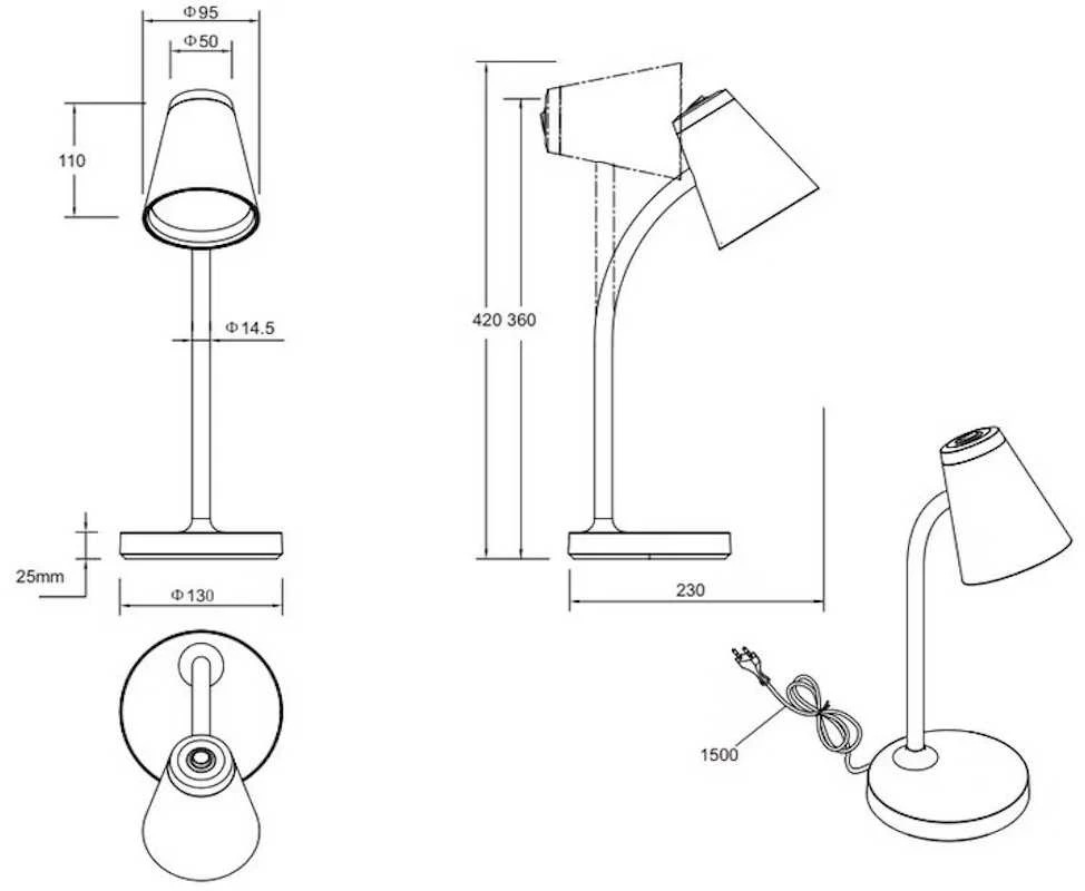 REALITY PONGO LED TABLE LAMP Žalias