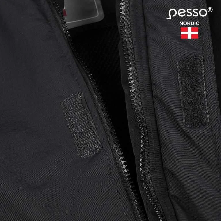 Darbinė striukė Pesso, juoda, 2XL dydis