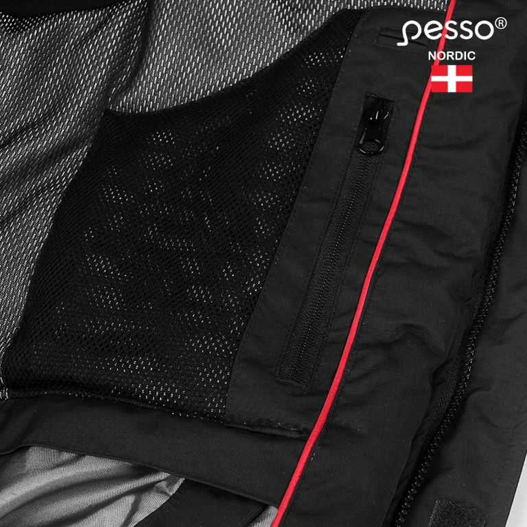 Darbinė striukė Pesso, juoda, 2XL dydis