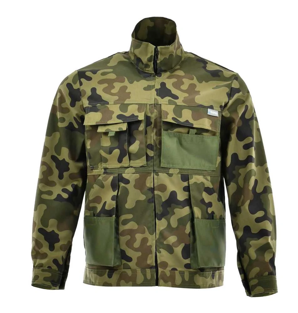 Švarkas Sara Workwear, žalia, medvilnė/poliesteris, M dydis