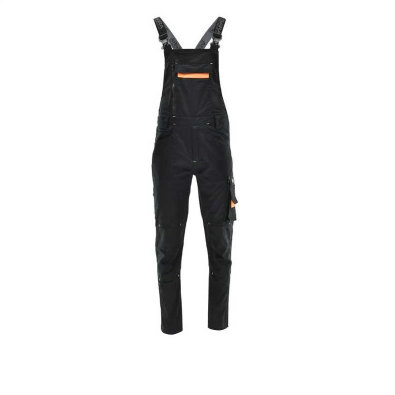 Darbinis puskombinezonis Sara Workwear Comfort, juoda sp./oranžinė sp., XL dydis