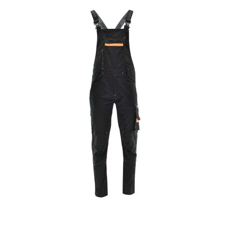 Darbinis puskombinezonis Sara Workwear Comfort, juoda sp./oranžinė sp., XL dydis