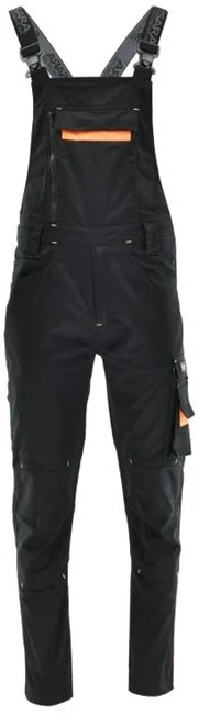 Darba puskombinezons Sara Workwear Comfort, melna krās./oranža krās., XXL dydis