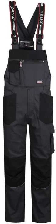 Darbinis puskombinezonis vyriškas/universalus Pesso Stretch, pilkas, 60-62/188 dydis