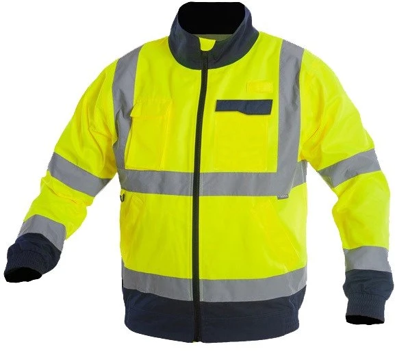 Darbinė striukė vyrams Sara Workwear Drogowiec 11420-27, mėlyna sp./geltona sp./pilka sp., XXL dydis