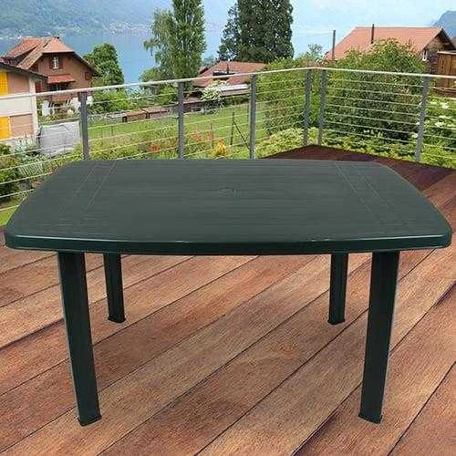 Lauko stalas PROGARDEN FARO OVAL, žalias, 126×85×72 cm