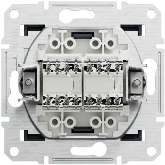 Schneider Electric Asfora kompiuterio lizdas 2 x RJ45 katė. 5E UTP be antracito rėmelio (EPH4400171)