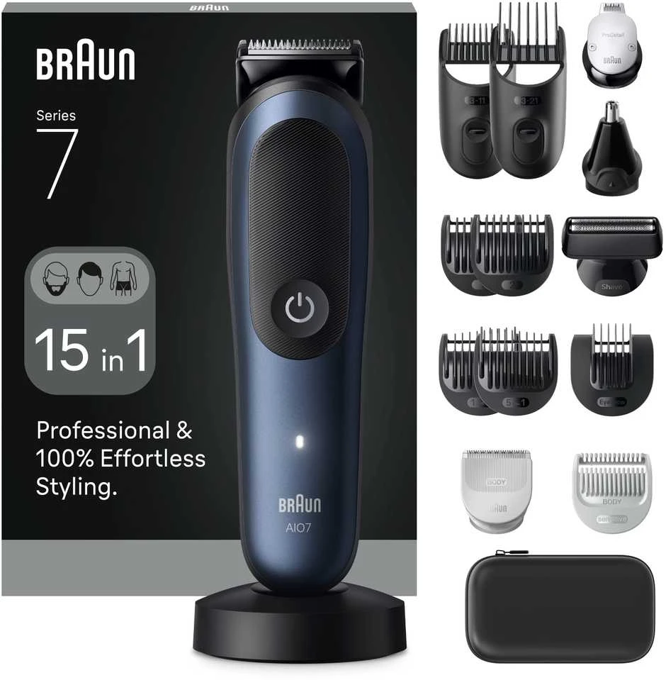 Barzdaskutė AIO7580 Braun Kirpimo Rinkinys Viskas Viename 15in1