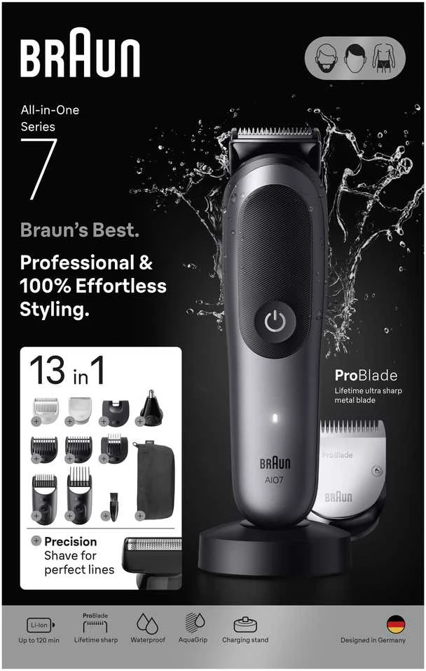 AIO7560 Braun Kirpimo Rinkinys Viskas Viename 13in1