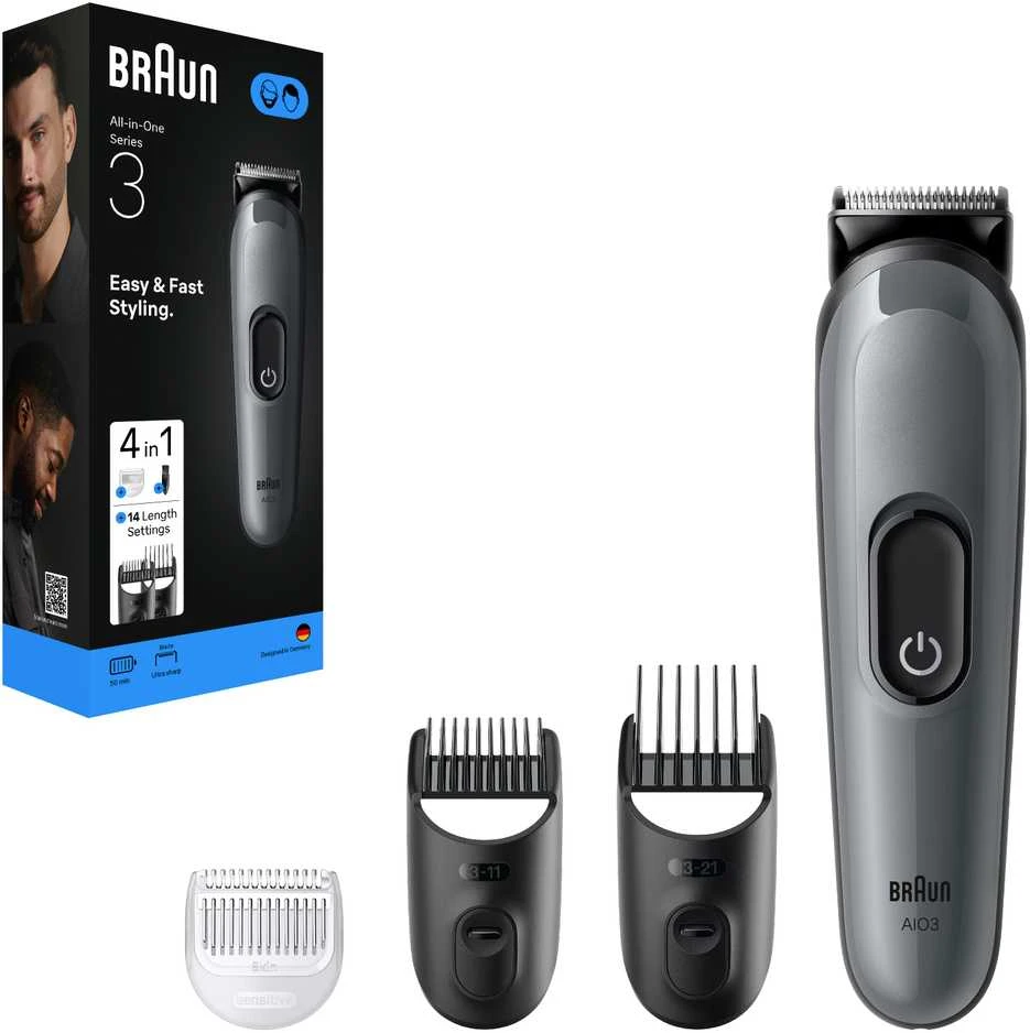 Barzdaskutė AIO3500 Braun Kirpimo Rinkinys Viskas Viename 4in1