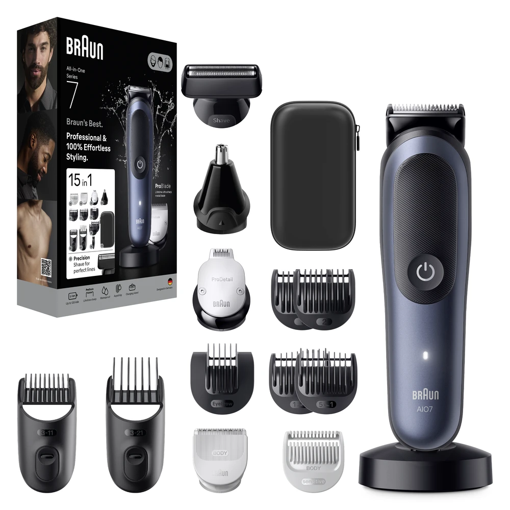 Barzdaskutė AIO7580 Braun Kirpimo Rinkinys Viskas Viename 15in1