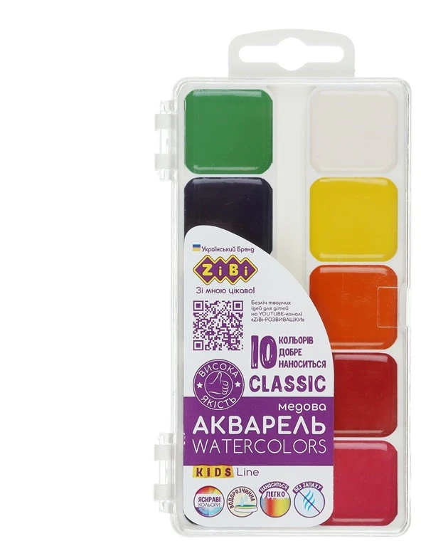 Zibi Akvarelė CLASSIC KIDS Line 10sp