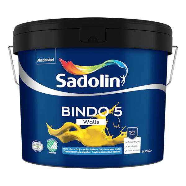 Dažai Sadolin Bindo 5, balta sp., 9 l