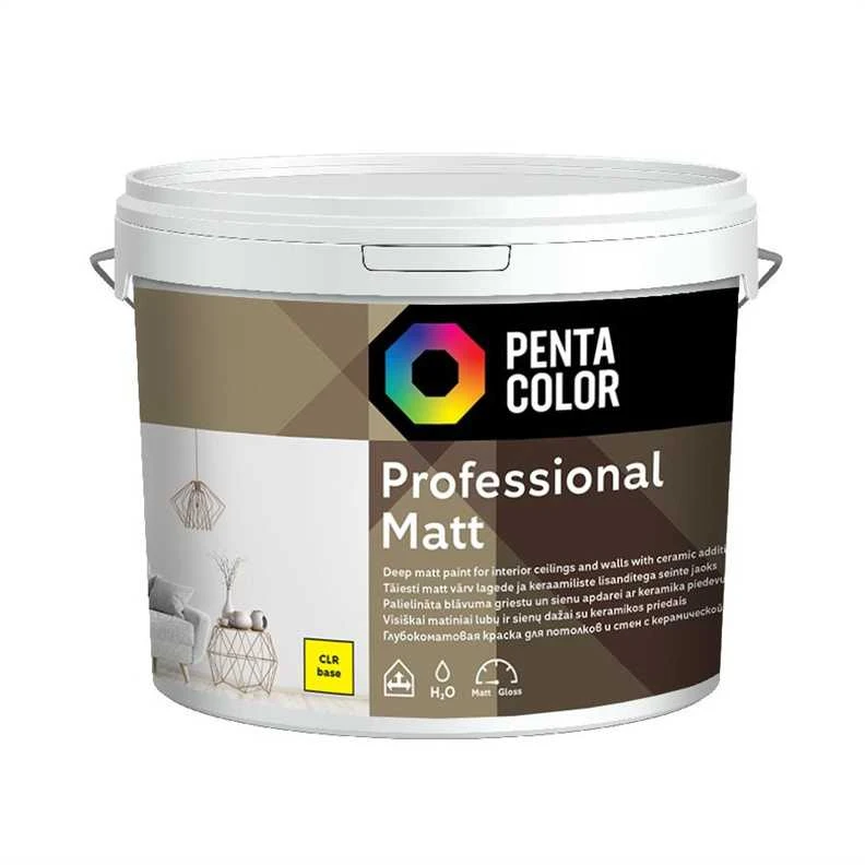 Dažų bazė Pentacolor Professional Matt, emulsija, visiškai matinė, 3 l