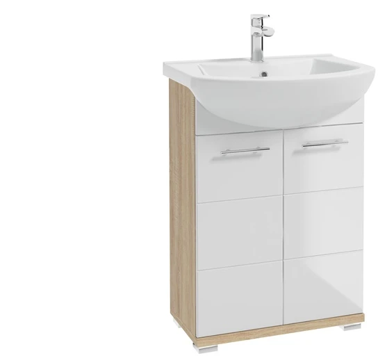 Deftrans CABINET WASHBASIN BARI D60 Baltas/WOOD