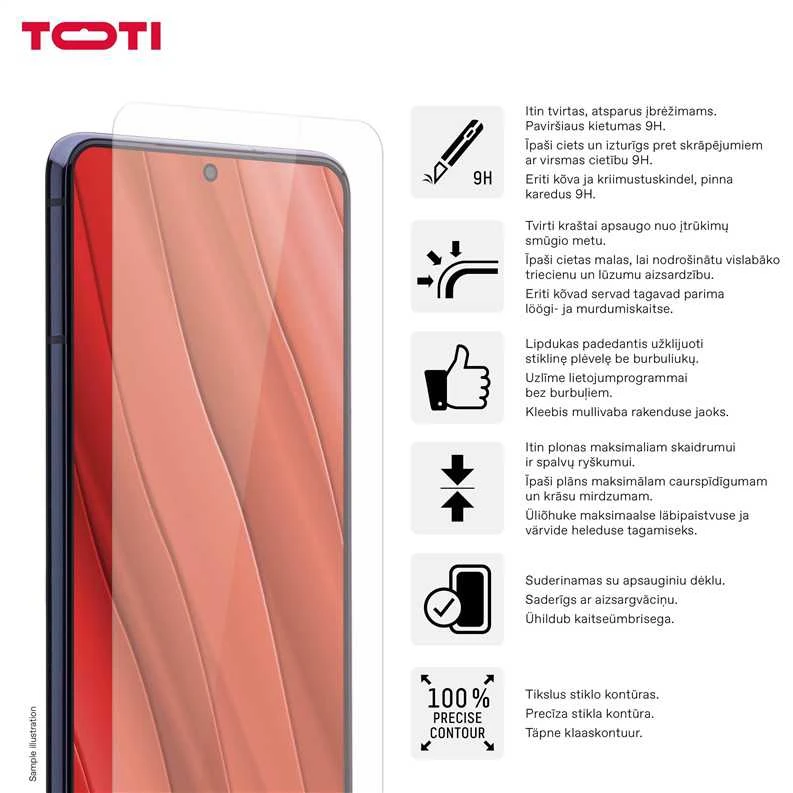 Apsauginis stiklas Toti Galaxy S24 Plus
