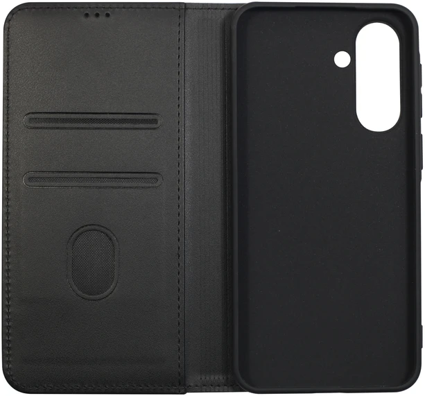 Dėklas Just Must JM STAND FLIP CASE, skirtas Galaxy A57, juodos spalvos