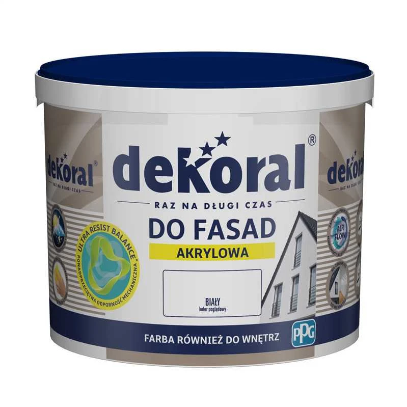 Dekoral POLINIT fasadowa balta zewnętrzna 3L