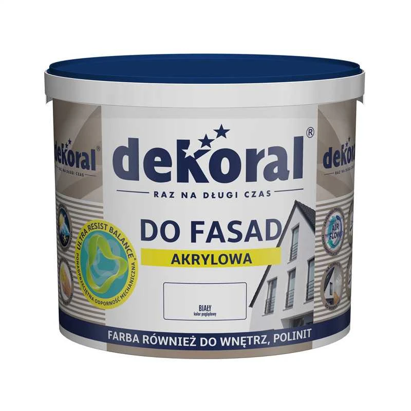Dekoral POLINIT fasadowa balta zewnętrzna 5L