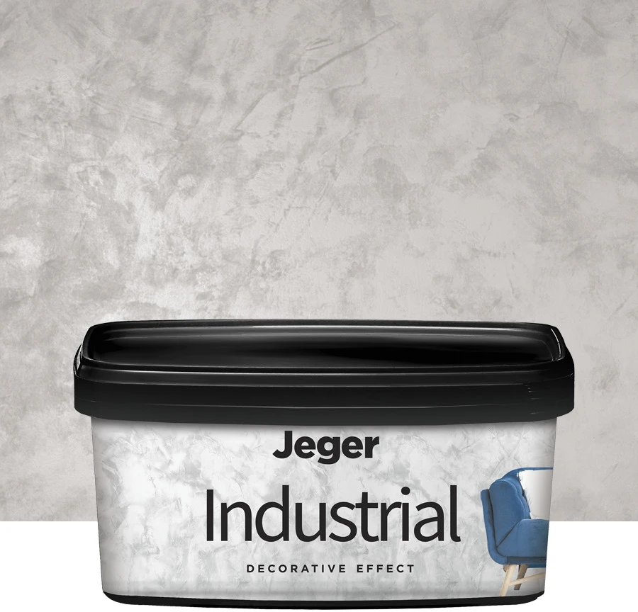 Dekoratyvinis tinkas, sienoms Jeger Industrial Quartz, 1 l