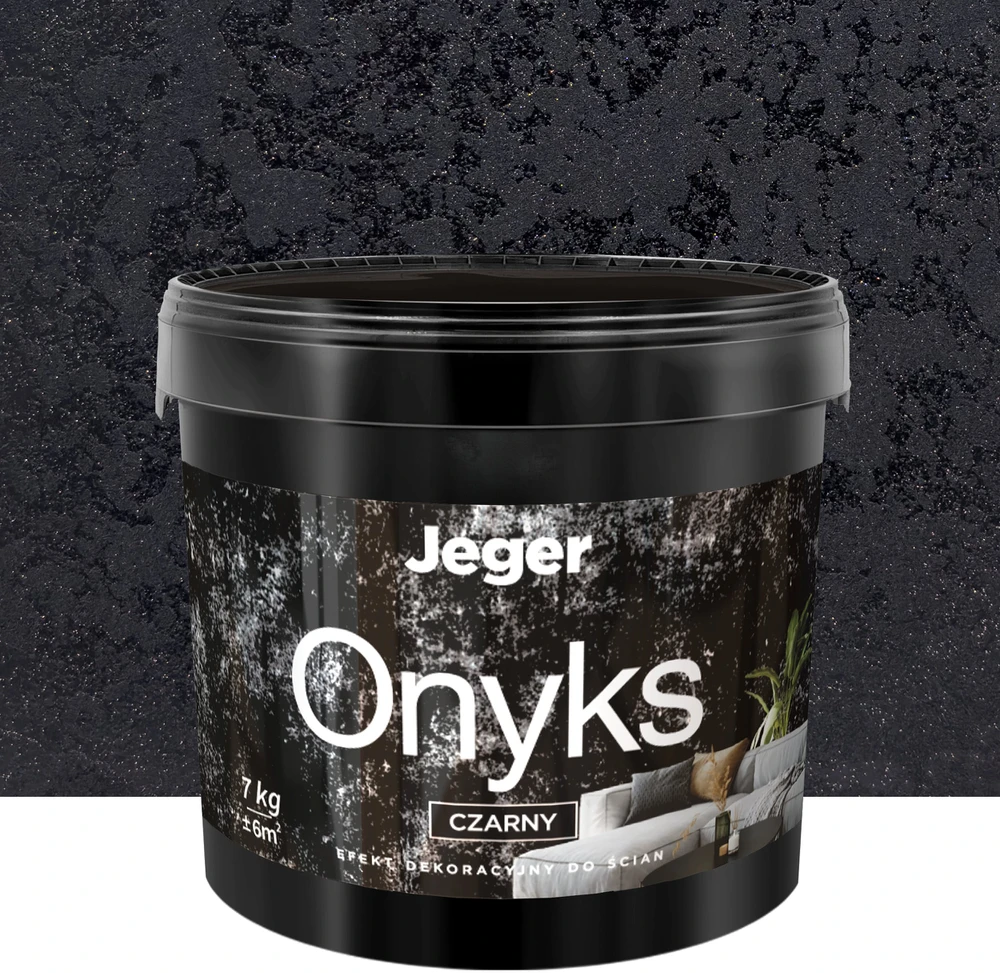 PLASTER JEGER ONYKS Juodas 7KG
