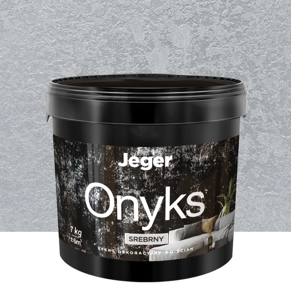 PLASTER JEGER ONYKS Sidabrinis 7KG
