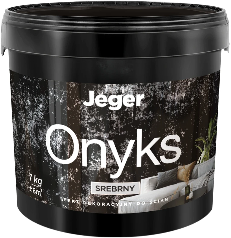PLASTER JEGER ONYKS Sidabrinis 7KG