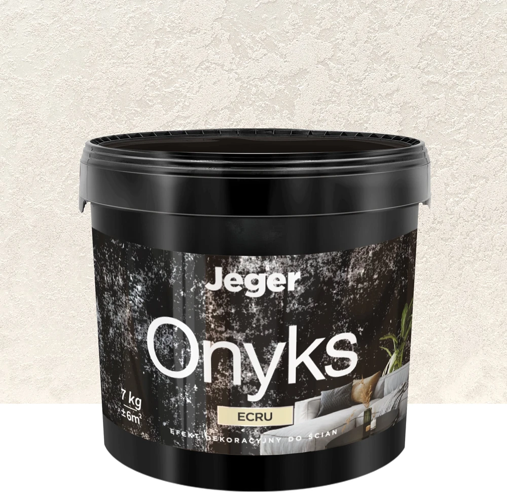 Dekoratyvinis tinkas, sienoms Jeger Onyks Ecru, ecru, 7kg
