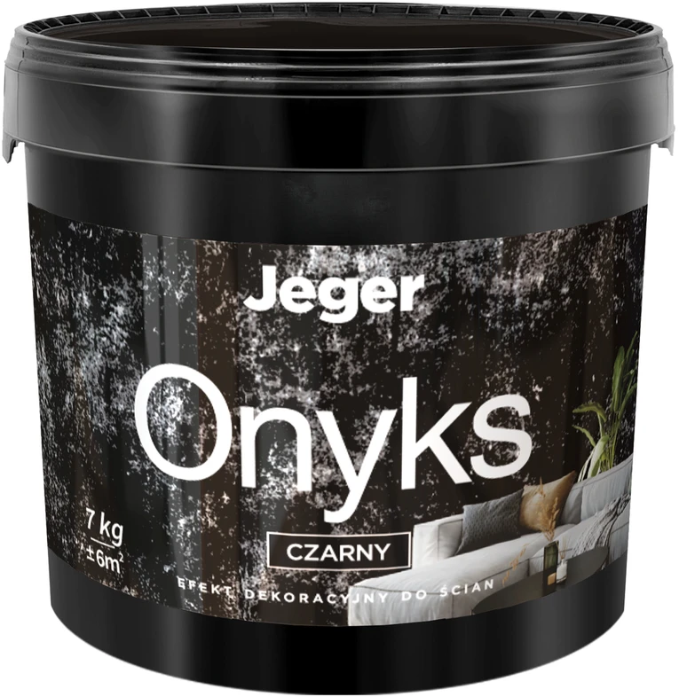 PLASTER JEGER ONYKS Juodas 7KG