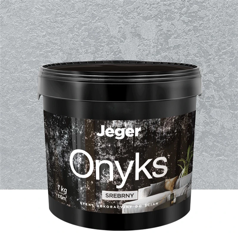 PLASTER JEGER ONYKS Sidabrinis 7KG